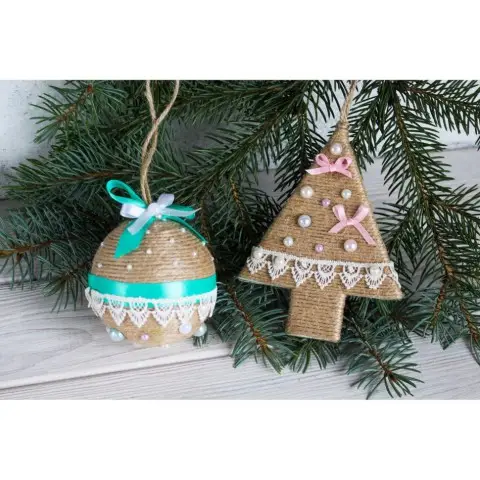 Дитячий набір творчості «Декорування іграшки на ялинку» НГ-003 2 основи