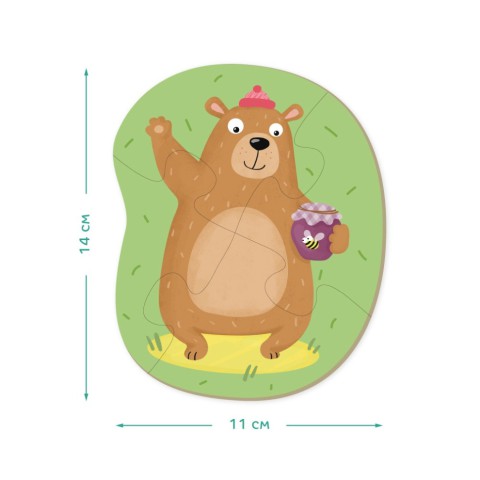 Дитячий пазл Лісові тварини DoDo 300195, 2-3-4 елементів