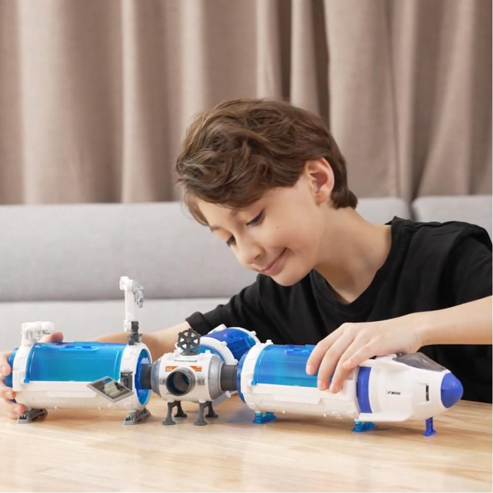 Ігровий набір Місія «Побудуй космічну станцію» Astropod Silverlit 80336 конструктор з фігуркою