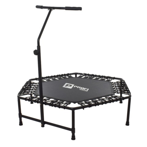 Батут для фітнесу з поручнем MS 3256, 125 см