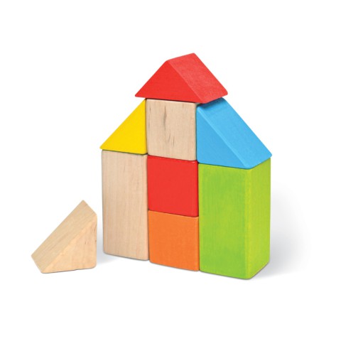 Дитячі дерев'яні кубики Igroteco 900163 кольорові