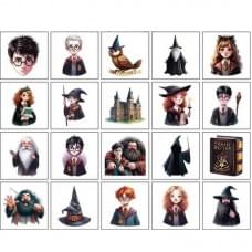 Дитячі тимчасові тату "Гаррі Поттер та інші" Potter-mini-tattoo-20, 5х5 см