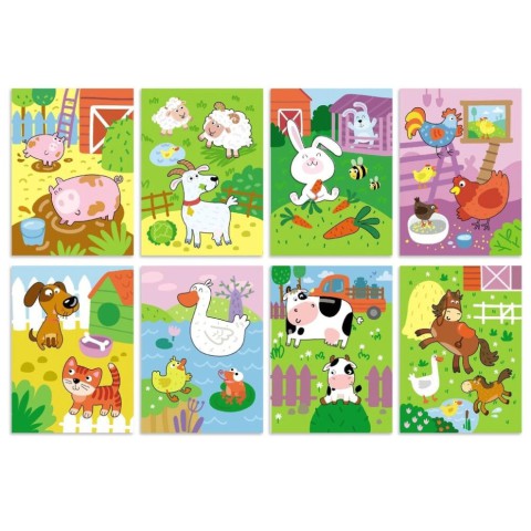 Набір водних розмальовок "Ферма" 300311 з маркером для води