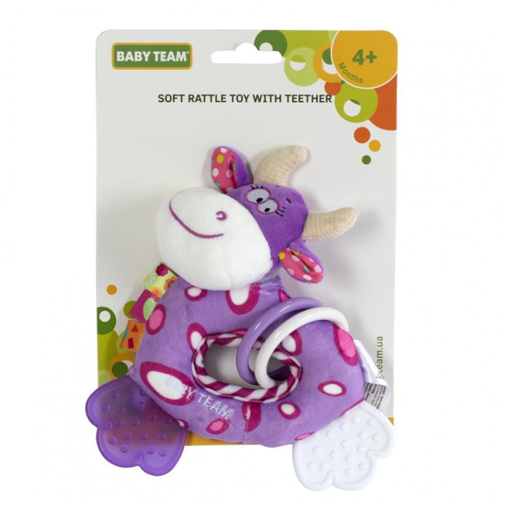 Дитяча брязкальце з прорізувачем "Жираф" 8515_фіолетовий_жирафик