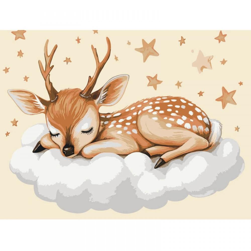 Картина за номерами "Оленятко на хмаринках" 11598-AC 30х40 см