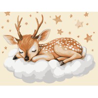 Картина за номерами "Оленятко на хмаринках" 11598-AC 30х40 см