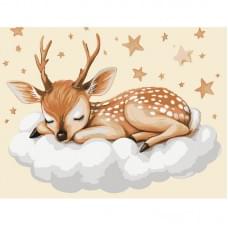 Картина за номерами "Оленятко на хмаринках" 11598-AC 30х40 см