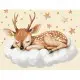 Картина за номерами "Оленятко на хмаринках" 11598-AC 30х40 см