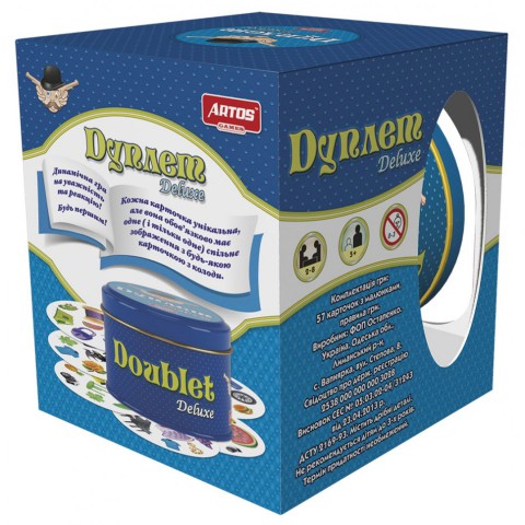 Настільна гра "Дуплет Deluxe" 1038 в металевій коробці