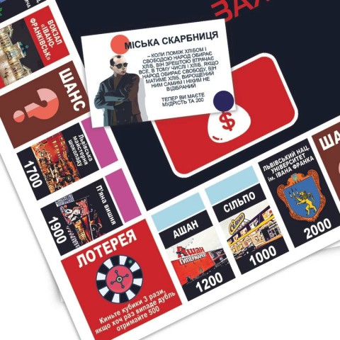 Настільна гра "Монополія Заходу України" PLR-0040 від 2 до 5 гравців