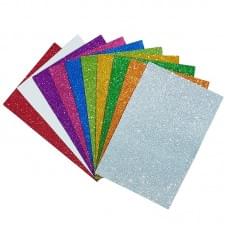 Набір кольорового фоамірану з глітером 17GLA4-MIX1, 1,7-0,1 мм 10 аркушів
