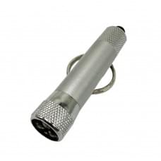 Дитячий ліхтарик-брелок 518-3(Silver) розмір 6,5 см, сріблястий