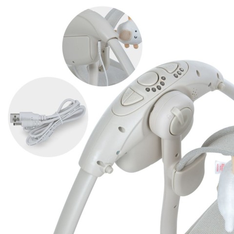 Заспокійливий центр-шезлонг 6511, 5-ти точкові ремені безпеки