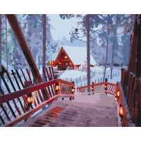 Картина за номерами "Зимовий затишок" Brushme BS52773, 40х50 см