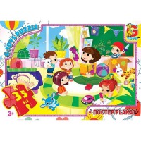 Дитячий пазл "Дитячий садочок" GF09 постер 35 елементів