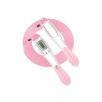 Швидкісна скакалка з лічильником EasyFit EF-1916-WP білий-рожевий