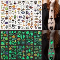 Набір дитячих тимчасових тату "Halloween glow" kids-tatto-halloween-glow-set-1