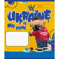 Зошит учнівський "Синьо-жовтий" 024-550160K-1 в клітинку, 24 аркуші