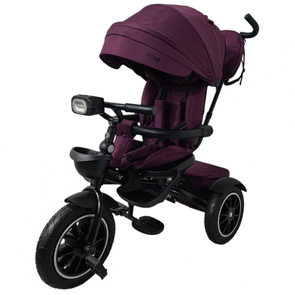 Дитячий триколісний велосипед MODENA ME 1193 Purple, з батьківською ручкою