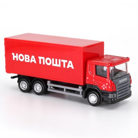 Автомодель дитяча Scania "Нова Пошта" TechnoDrive 250414U, масштаб 1:64