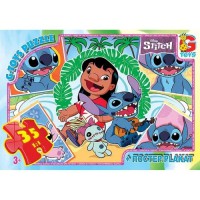 Дитячий пазл "Ліло і Стіч" SC611 постер, 35 елементів