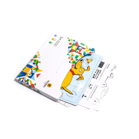 Дитячи Пазли 3 в 1  "Синя, песик" Така Мака 960193 20 елементів