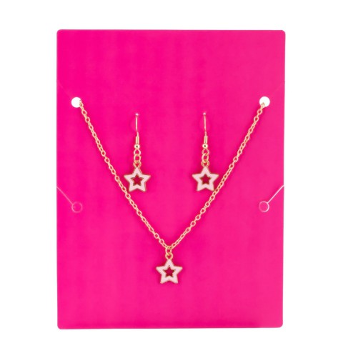 Біжутерія дитяча 2 в 1 Stars Fashion T24608 сережки + підвіска