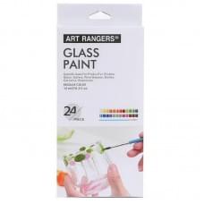 Набір фарб для скла GAS2415, 15 мл, 24 кольори, 3 пензлика Набір фарб для скла GAS2415, 15 мл, 24 кольори, 3 пензлика