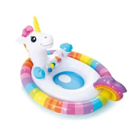 Дитячий надувний плотик "Тварини" 59570, 81 x 58 см Єдиноріг