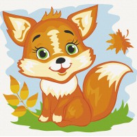 Картина за номерами. Art Craft "Лисичка" 30х30 см 15536-AC