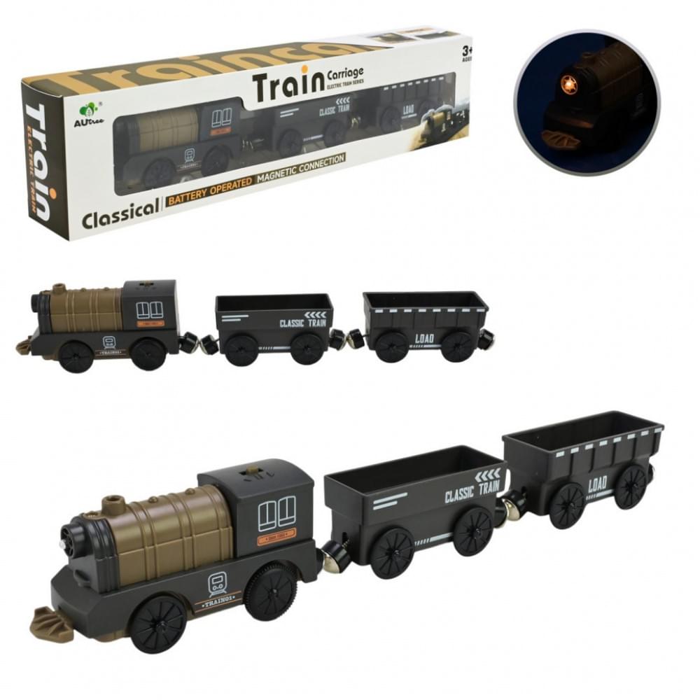 Дитячий ігровий потяг AUtree AU8880, 2 магнітні вагони, на батарейках