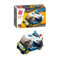 Конструктор Qman 1801-1-8 поліція, транспорт, 45-49 деталей Мінікар