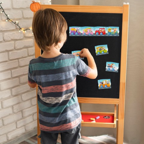 Дитяча магнітна гра "Автомобільна подорож" DoDo Toys 200253, 8 елементів