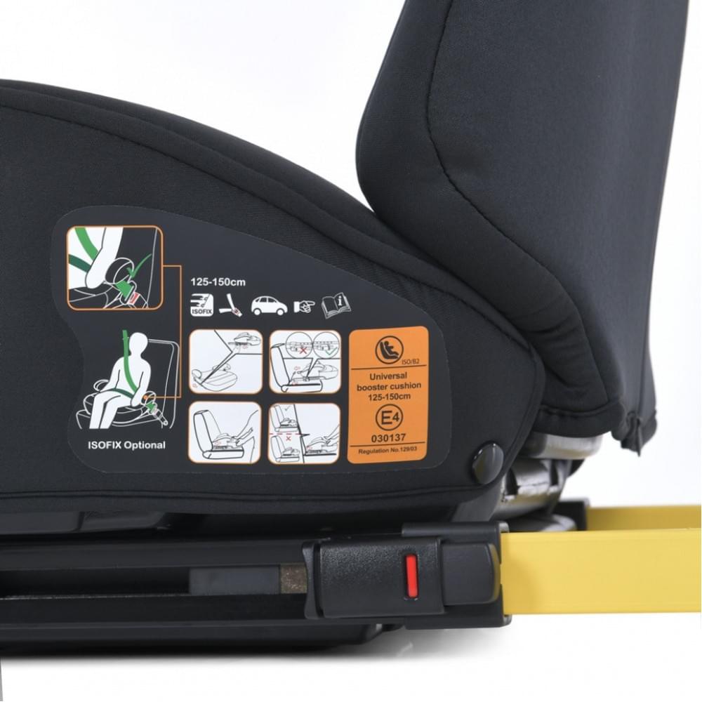 Автокрісло-бустер ME 1112 i-GO Black із кріпленням Isofix