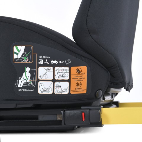 Автокрісло-бустер ME 1112 i-GO Black із кріпленням Isofix