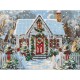Алмазна мозаїка "Різдвяний будиночок" AMO8103, 30х40 см