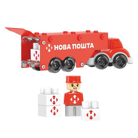 Дитячий металевий конструктор "Нова Пошта" 1416TXK, 135 деталей