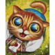 Алмазна мозаїка "Котик з ППО" ©Маріанна Пащук DBS1123, 40x50 см