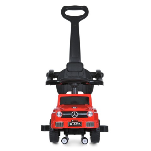 Дитяча каталка-толокар M 5043L-3 червоний, з батьківською ручкою