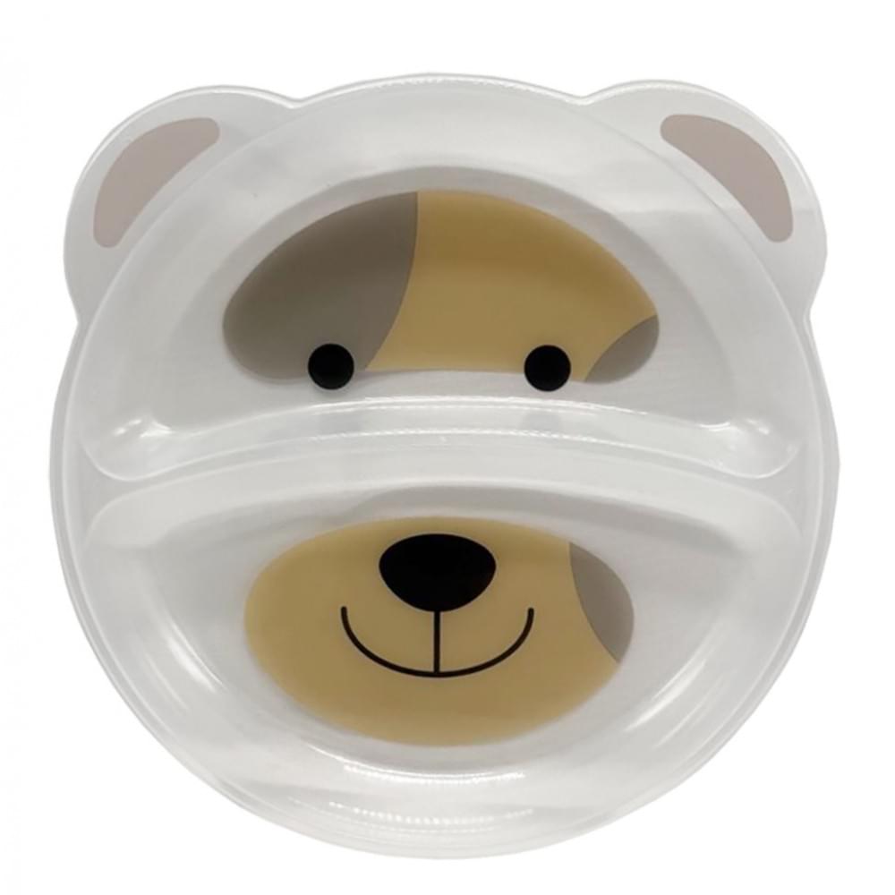 Дитяча секційна тарілочка "Ведмідь" 6000_ведмідь_білий