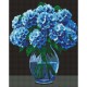 Алмазна мозаїка "Букет гортензій" AMO8001 з АВ стразами 40х50 см