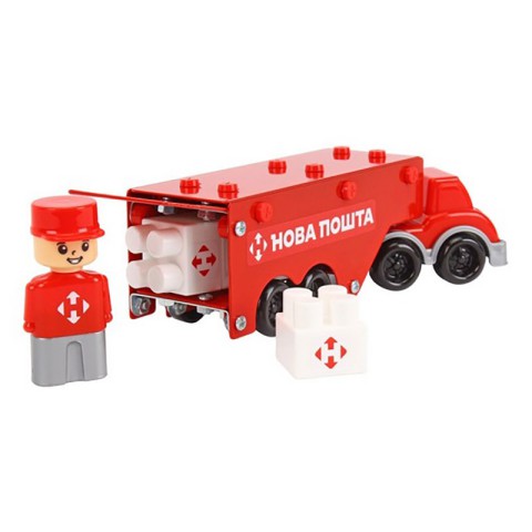 Дитячий металевий конструктор "Нова Пошта" 1416TXK, 135 деталей
