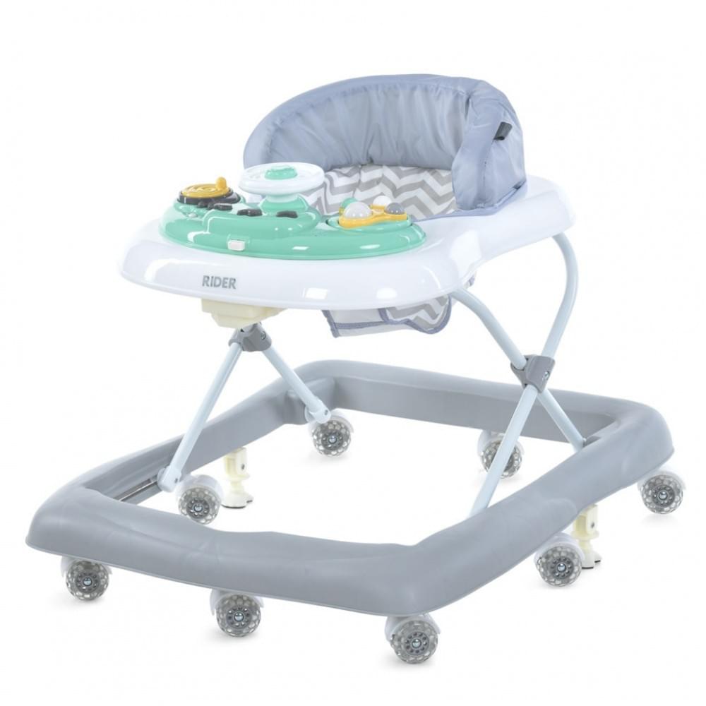 Ходунки дитячі RIDER ME 1185 Grey, світлові та звукові ефекти