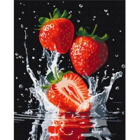 Картина за номерами "Соковита полуниця" BS54154, 40х50 см