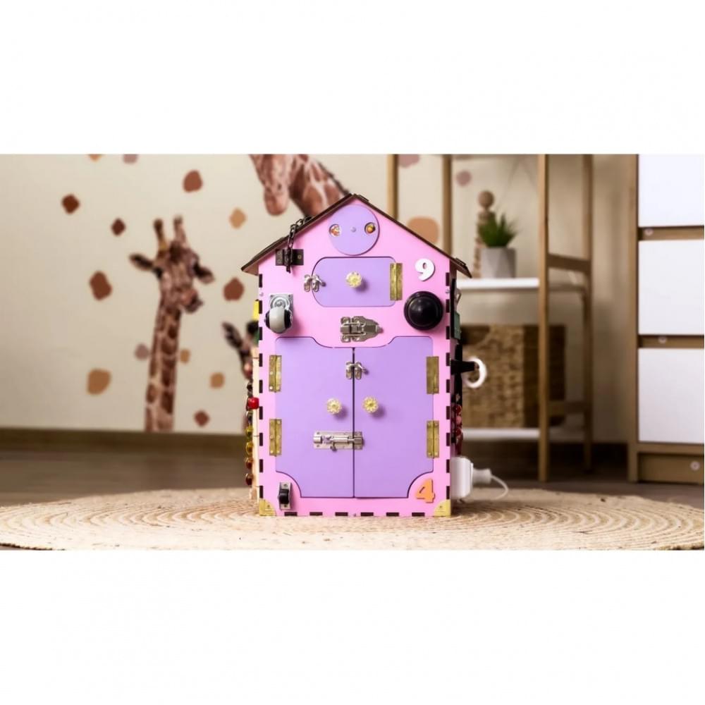 Розвиваюча іграшка Бізікуб "Будинок" TG200111 рожевий, 55х30х30 см