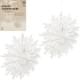 Набір підвісних паперових новорічних прикрас "Сніжинка" CG-11, 2 шт