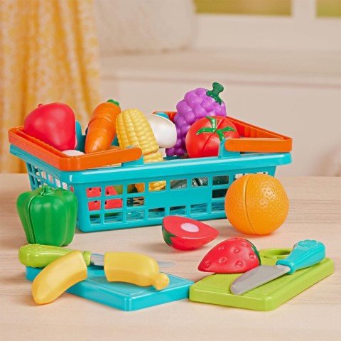 Ігровий набір "Овочі-Фрукти на липучках" Battat Lite BT4743Z, 37 предметів