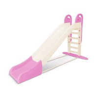 Велика дитяча гірка для катання 014550/22 кремово-рожева, 243 см