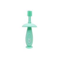 Силіконова зубна щітка Mumlove MGZ-0716 (Turquoise) з обмежувачем