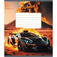 Зошит учнівський "Супер сила" 012-510041C-2 в косу лінію, 12 аркушів